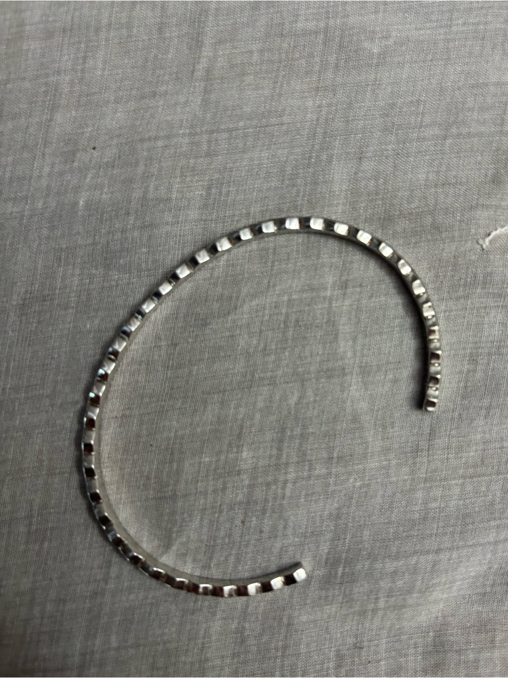 Kendra Scott Silver Textured Open Cuff Bracelet